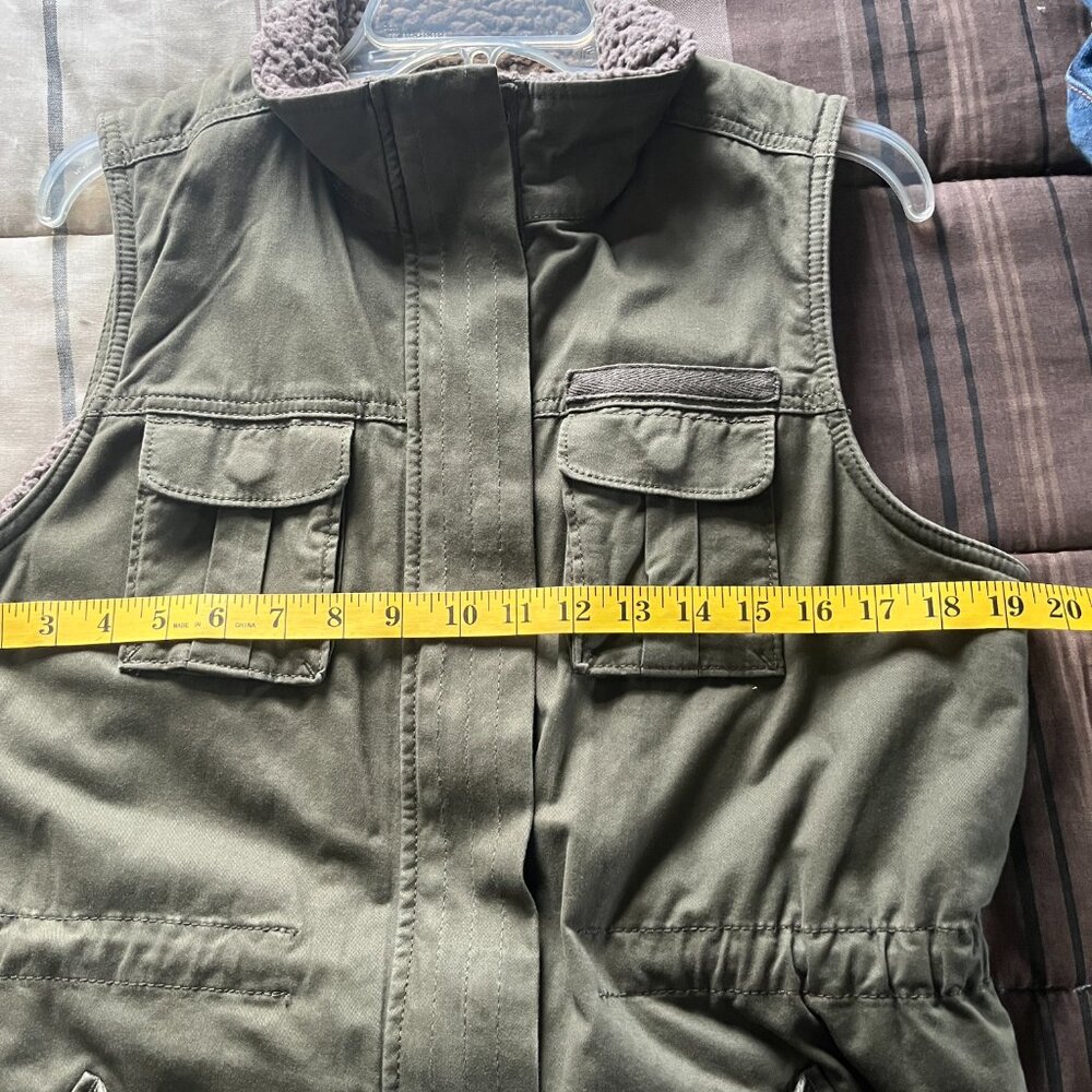 Women's Sonoma Olive Green Utility Vest size Medium - Picture 7 of 7
